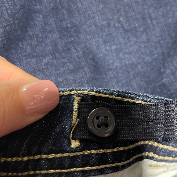 Faded Glory Dark Wash Denim Jean Shorts Size 8 - Picture 6 of 7